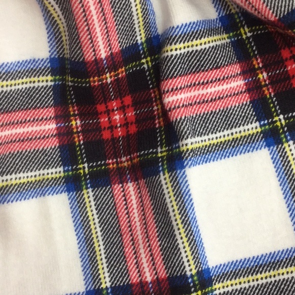 JCrew NWT pajama set Tartan Holiday Crew elastic waist - Picture 7 of 9